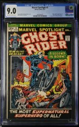 Cover Scan: Marvel Spotlight #5 CGC VF/NM 9.0 1st Appearance Ghost Rider! Ploog Cover - Item ID #466415