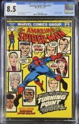 Cover Scan: Amazing Spider-Man #121 CGC VF+ 8.5 Off White to White Death of Gwen Stacy! - Item ID #468428