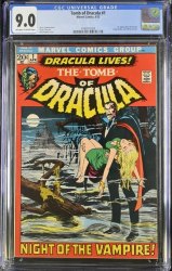 Cover Scan: Tomb Of Dracula #1 CGC VF/NM 9.0 Off White to White 1st Appearance! Neal Adams! - Item ID #468436
