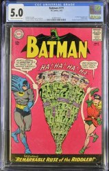 Cover Scan: Batman #171 CGC VG/FN 5.0 1st Silver Age Riddler Appearance!  - Item ID #468447