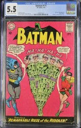 Cover Scan: Batman #171 CGC FN- 5.5 Cream To Off White 1st Silver Age Riddler Appearance!  - Item ID #468448