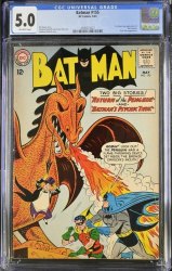Cover Scan: Batman #155 CGC VG/FN 5.0 Off White 1st Silver Age Penguin! - Item ID #468449