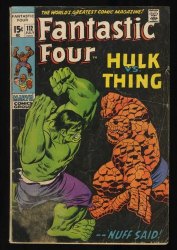 Cover Scan: Fantastic Four #112 GD 2.0 Incredible Hulk Vs Thing Battle! - Item ID #468673