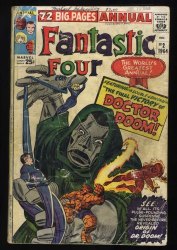 Cover Scan: Fantastic Four Annual #2 FA/GD 1.5 Origin of Doctor Doom! Kirby/Stone Cover! - Item ID #468674