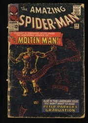 Cover Scan: Amazing Spider-Man #28 FA/GD 1.5 1st Appearance Molten Man! - Item ID #468681