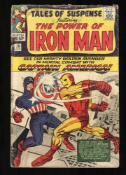 Cover Scan: Tales Of Suspense #58 P 0.5 Iron Man Captain America Kraven - Item ID #468692