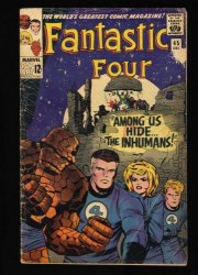Cover Scan: Fantastic Four #45 GD+ 2.5 1st Appearance Inhumans! Stan Lee! - Item ID #468709