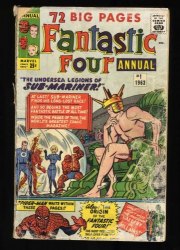 Cover Scan: Fantastic Four Annual #1 Fair 1.0 1st Appearance Lady Dorma! - Item ID #468750