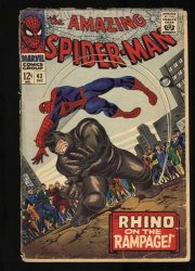 Cover Scan: Amazing Spider-Man #43 FA/GD 1.5 Romita Cover! 1st Full App. Mary Jane! - Item ID #468797