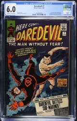 Cover Scan: Daredevil #7 CGC FN 6.0 1st New Red Costume! Sub-Mariner App!  - Item ID #469370