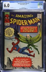 Cover Scan: Amazing Spider-Man #7 CGC FN 6.0 2nd Full Appearance of Vulture! - Item ID #469373
