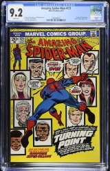 Cover Scan: Amazing Spider-Man #121 CGC NM- 9.2 White Pages Death of Gwen Stacy! - Item ID #469383