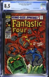 Cover Scan: Fantastic Four Annual #6 CGC VF+ 8.5 Off White 1st Appearance Annihilus! - Item ID #469386