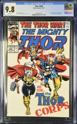 Cover Scan: Thor #440 CGC NM/M 9.8 White Pages 1st Appearance Thor Corps! - Item ID #471757