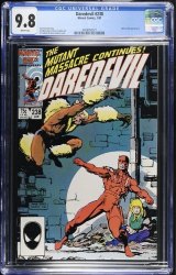 Cover Scan: Daredevil #238 CGC NM/M 9.8 White Pages Sabretooth Appearance! - Item ID #475476