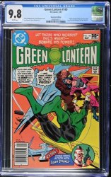 Cover Scan: Green Lantern #140 CGC NM/M 9.8 White Pages B newsstand Variant Newsstand - Item ID #475554