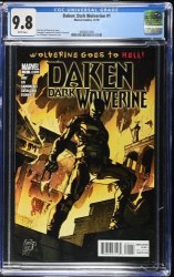 Cover Scan: Daken: Dark Wolverine (2010) #1 CGC NM/M 9.8 White Pages - Item ID #476051