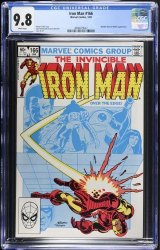 Cover Scan: Iron Man #166 CGC NM/M 9.8 White Pages 1st Full Obadiah Stane! - Item ID #476704