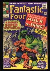 Cover Scan: Fantastic Four #25 VG- 3.5 Classic Hulk Vs. Thing  Battle! - Item ID #481793