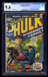 Cover Scan: Incredible Hulk #182 CGC NM+ 9.6 Off White to White 2nd Wolverine! - Item ID #481962