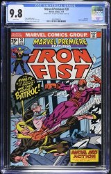 Cover Scan: Marvel Premiere #20 CGC NM/M 9.8 White Pages DOUBLE COVER!! Iron Fist! Batroc! - Item ID #484759