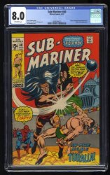 Cover Scan: Sub-Mariner #40 CGC VF 8.0 Off White Spider-Man! - Item ID #487606