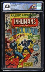 Cover Scan: Amazing Adventures #8 CGC VF+ 8.5 Off White to White Black Widow Inhumans Thor! - Item ID #487648