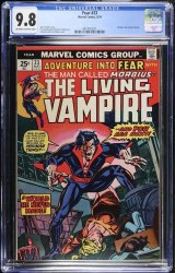 Cover Scan: Fear #23 CGC NM/M 9.8 Off White to White Morbius! - Item ID #489185
