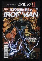 Cover Scan: Invincible Iron Man (2015) #9 NM 9.4 1st Appearance Riri Williams! - Item ID #489326