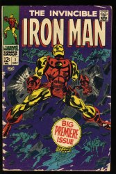 Cover Scan: Iron Man (1968) #1 GD+ 2.5 Origin Retold! Stan Lee! - Item ID #498295