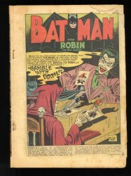 Cover Scan: Batman #44 P 0.5 Coverless Jim Mooney/Charles Paris Cover! Joker Cover! - Item ID #503857