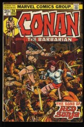 Cover Scan: Conan The Barbarian #24 VF- 7.5 1st Full Appearance Red Sonja! - Item ID #503866