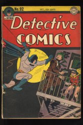 Cover Scan: Detective Comics #92 GD/VG 3.0 Batman! - Item ID #507478