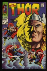 Cover Scan: Thor #158 VF/NM 9.0 Origin Thor Retold! Jack Kirby Cover Art! - Item ID #521020