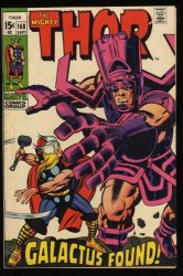 Cover Scan: Thor #168 FN- 5.5 Origin of Galactus! 1st Appearance Thermal Man! - Item ID #521036