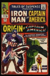 Cover Scan: Tales Of Suspense #63 FN+ 6.5 Iron Man Origin Captain America! - Item ID #521073
