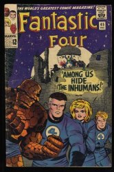 Cover Scan: Fantastic Four #45 VG 4.0 1st Appearance Inhumans! Stan Lee! - Item ID #521120