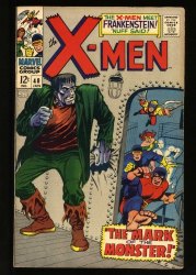 Cover Scan: X-Men #40 VF 8.0 Classic Cover! Frankenstein Appearance! Cyclops! - Item ID #521596