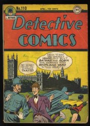 Cover Scan: Detective Comics #110 VG 4.0 - Item ID #522053