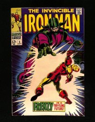 Cover Scan: Iron Man #5 VF- 7.5 Cerebrus Appearance! Frenzy in a Far-Flung Future! - Item ID #522651