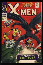 Cover Scan: X-Men #24 FN+ 6.5 1st Appearance Locust! Full Appearance Tigra! - Item ID #523251