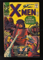 Cover Scan: X-Men #16 VF- 7.5 3rd Appearance Sentinels! Stan Lee! Jack Kirby Art! - Item ID #523265
