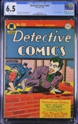 Cover Scan: Detective Comics #109 CGC FN+ 6.5 Off White Joker Cover and Story! - Item ID #523480
