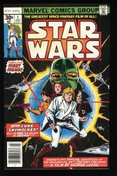 Cover Scan: Star Wars (1977) #1 VF+ 8.5 1st App Luke Skywalker Darth Vader! - Item ID #523541