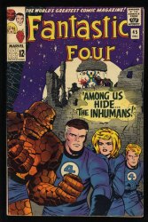 Cover Scan: Fantastic Four #45 FN 6.0 1st Appearance Inhumans! Stan Lee! - Item ID #523636