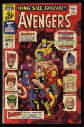 Cover Scan: Avengers Annual #1 FN+ 6.5 Thor Iron Man Captain America New Line-Up! - Item ID #523670