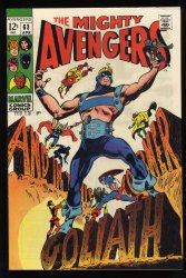 Cover Scan: Avengers #63 VF 8.0 Hawkeye Becomes Goliath! - Item ID #523672