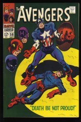 Cover Scan: Avengers #56 VF/NM 9.0 Baron Zemo Appearance! Bucky!  John Buscema Cover! - Item ID #523677