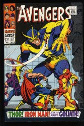 Cover Scan: Avengers #51 VF+ 8.5 Iron Man Captain America Thor Hawkeye Goliath! - Item ID #523684