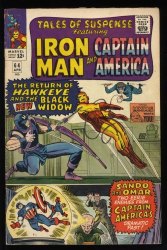 Cover Scan: Tales Of Suspense #64 FN- 5.5 Hawkeye Black Widow! Jack Kirby! - Item ID #523733